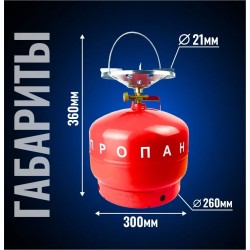 Горелка с баллоном 12л Таганок Дачник-П NOVOGAS (НЗ 22.00.00.00)